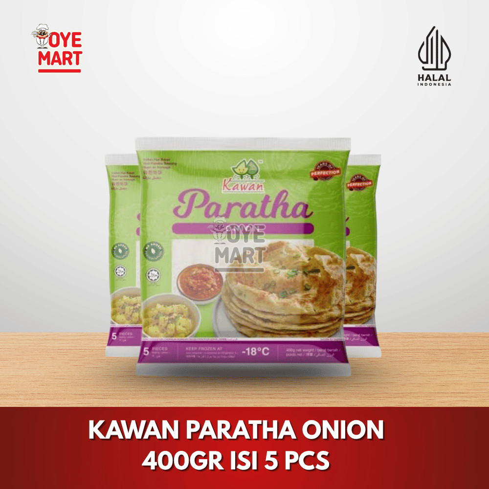 

KAWAN PARATHA ONION 400GR ISI 5 PCS / ROTI PARATHA BAWANG