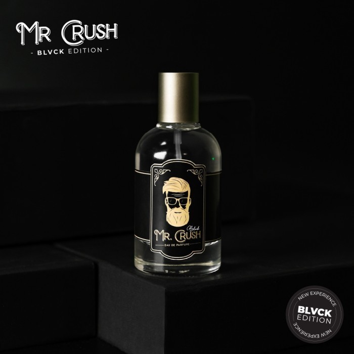 parfum pria original 100% tahan lama Hrny + Mr crush black edp 35 ml - Mr crush black