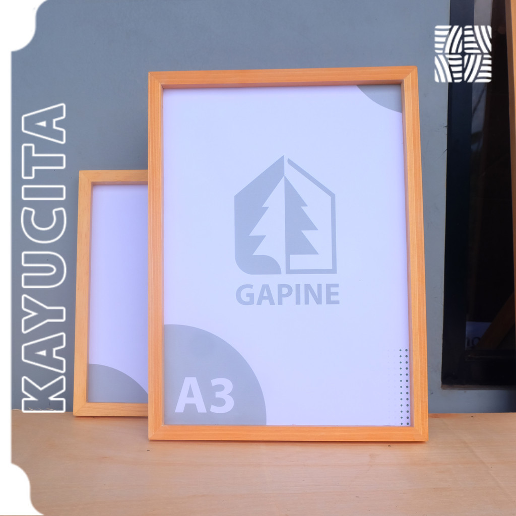 Bingkai Pigura Bingkai Kayu A3