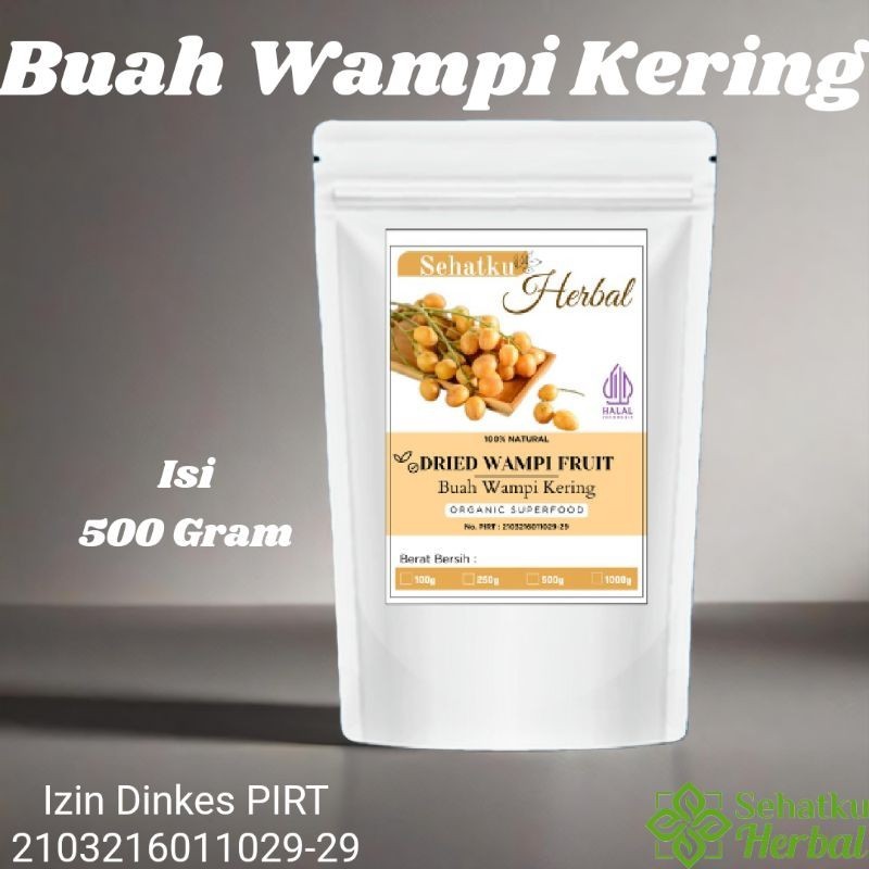 

SEHATKUHERBAL Dried Yellow Fruit : Buah Wampi Kering isi 500 Gram