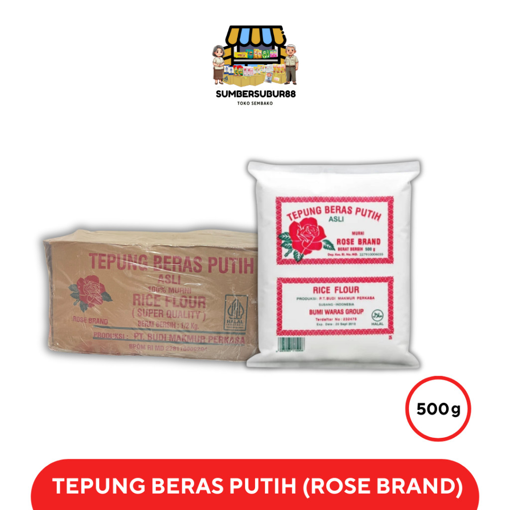 

ROSE BRAND 500G Tepung Beras (1 Dus @20 Bungkus)