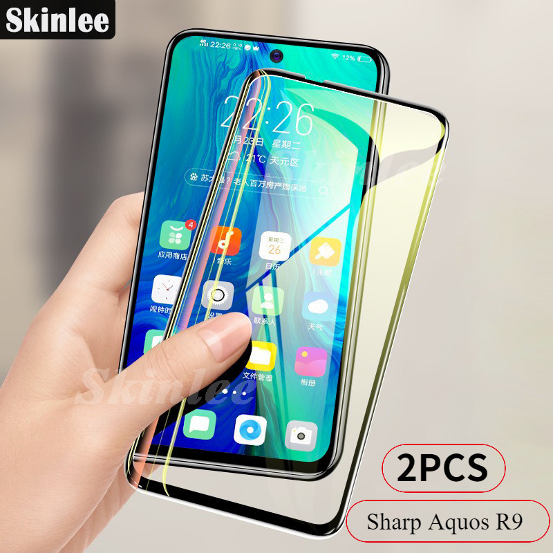 2 pcs untuk Sharp Aquos R9 Pro Screen Protector Glass Film untuk Sharp Aquos R7 R8S Pro Full Cover S