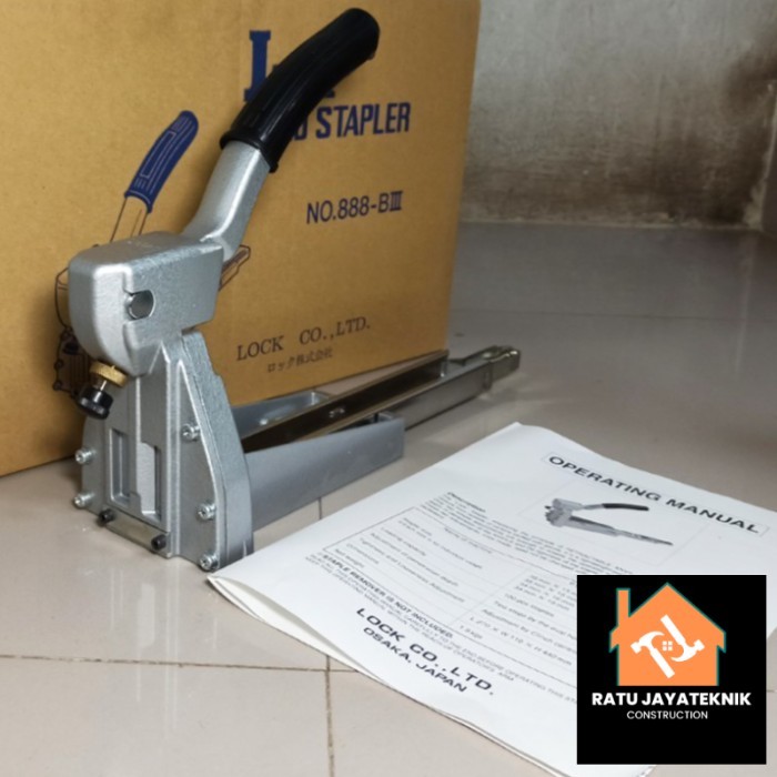

Lock Hand Stapler 15mm ORI JAPAN Alat Steples karton kardus