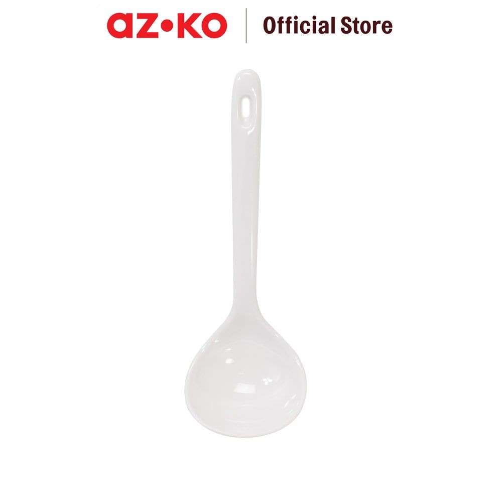 AZKO Krischef Onyx 17.5 cm Designs Sendok Saji - Ivory Ladle Spoon Sendok Spatula Sup Peralatan Masa