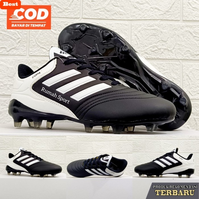 rekomendasi sepatu bola untuk kaki lebar Sepatu Bola Anak Adidas Copa 33-38 Sol Bening - Hitam Putih