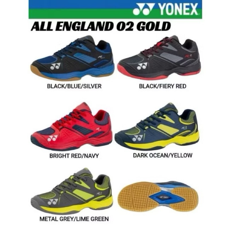 Sepatu Badminton Yonex All England / AE 2 GOLD Original