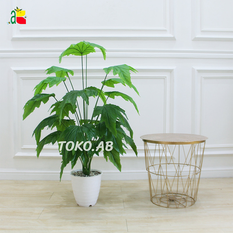 B8237 TANAMAN HIAS PLASTIK BEGONIA JUMBO 24 CABANG TINGGI 80CM TANAMAN HIAS BESAR POHON TANAMAN ARTI