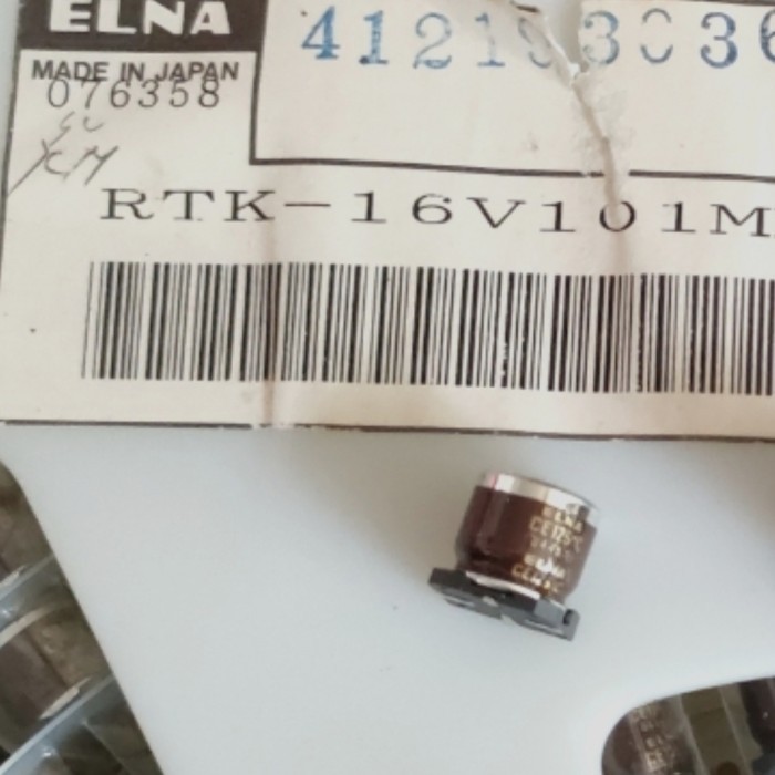 SB99 elco elko 100uf 16v 100 uf 16volt 16 volt elna jepang japan asli smd