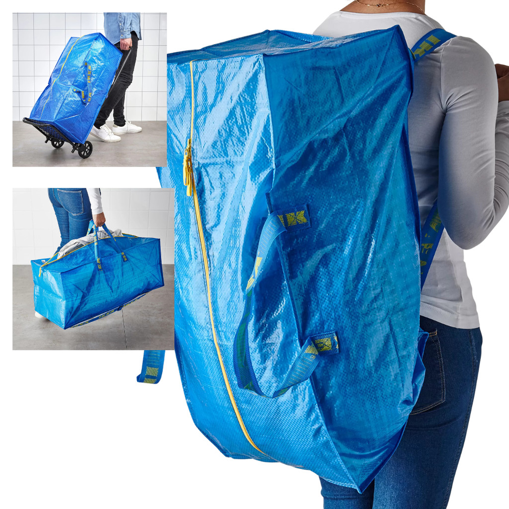 (IKEA)Tas laundry Fungsional, Dengan ziper 73x35x30 cm 76 l