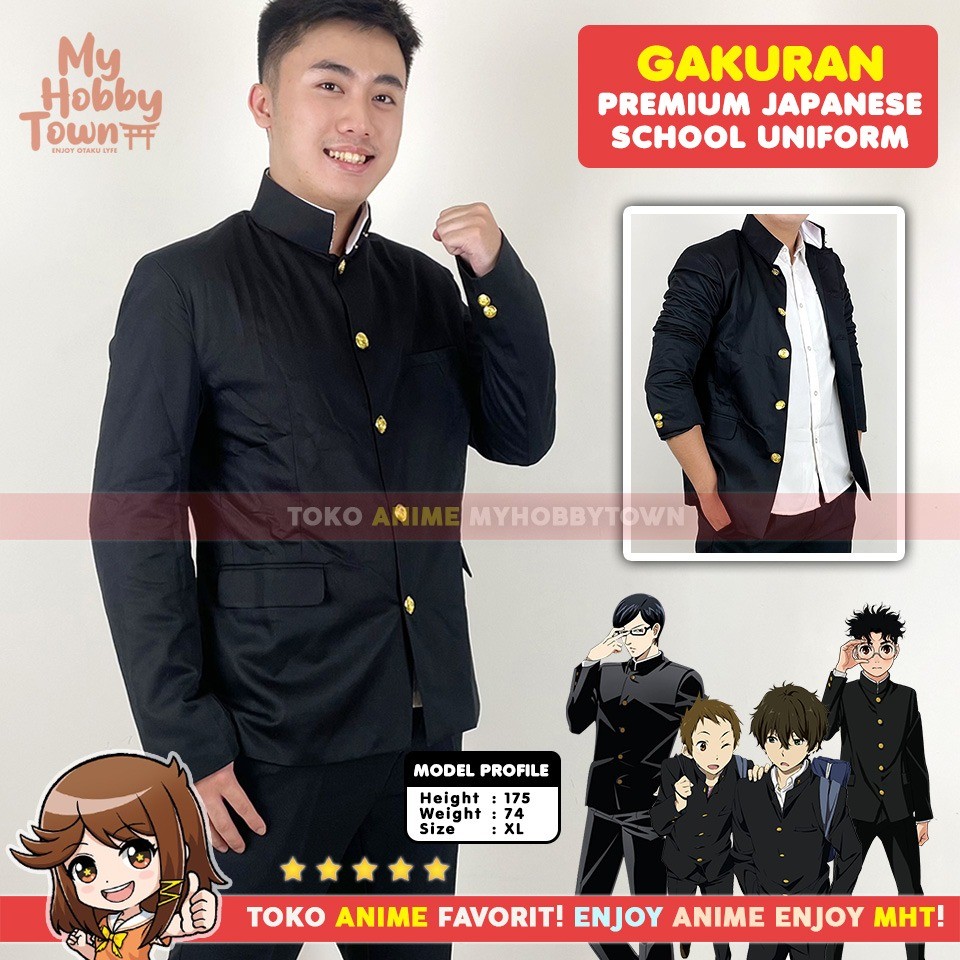 Blazer Gakuran Anime Seragam Sekolah Jepang Japanese School Uniform Okarun Oreki Houtarou Sakamoto B