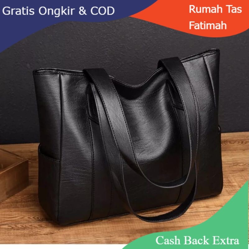 Promo Tas Tote Bag Wanita Kulit Kapasitas Besar / Totebag Kulit / Tas Wanita Besar Jumbo / Tas Wanit