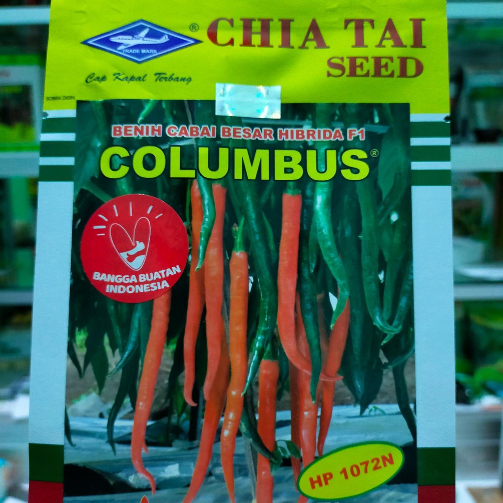 Benih Cabe Besar Columbus F1 Cabe Hibrida Tahan Virus Kemasan 10gr Ori
