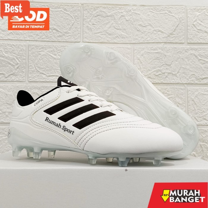 sepatu lari lokal terbaik 2025 Sepatu Bola Anak Adidas Copa 33-38 Sol Bening - Hitam Putih, 33