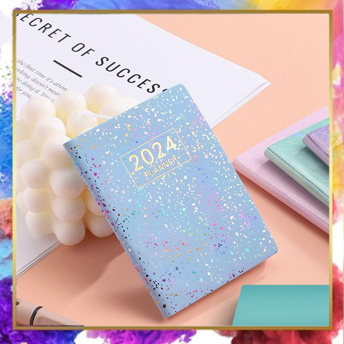 

MINKYS Buku Catatan Harian 2024 Notebook Planner 365 Days Glitz - MK20