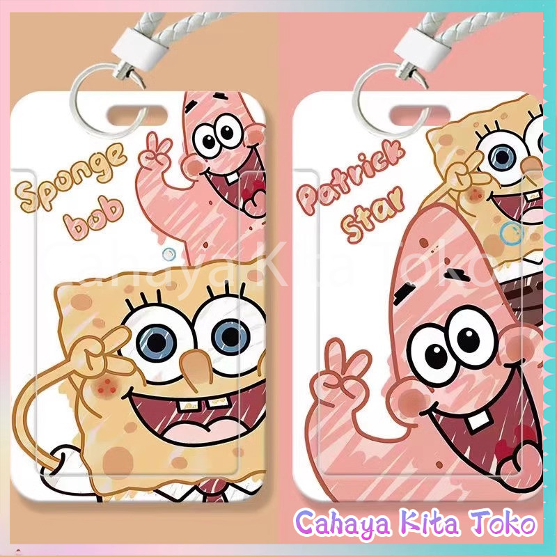 

ID CARD HOLDER/SARUNG KARTU/pesanan Hadiah Khusus/SUPPORT HARGA GROSIR/SpongeBob dan Patrick yang lucu