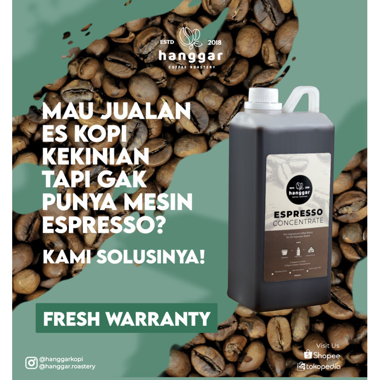 

ESPRESSO CONCENTRATE 1000ml / Kopi Espresso Konsentrat / Cair 1 Liter