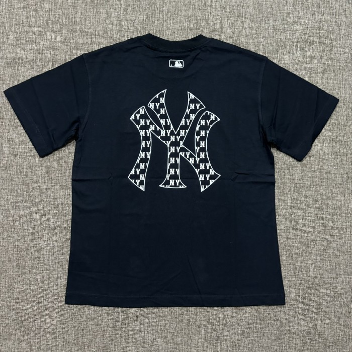 BAJU KAOS ATASAN MLB Korea NY Yankees  Logo Tee Black TSHIRT PREMIUM