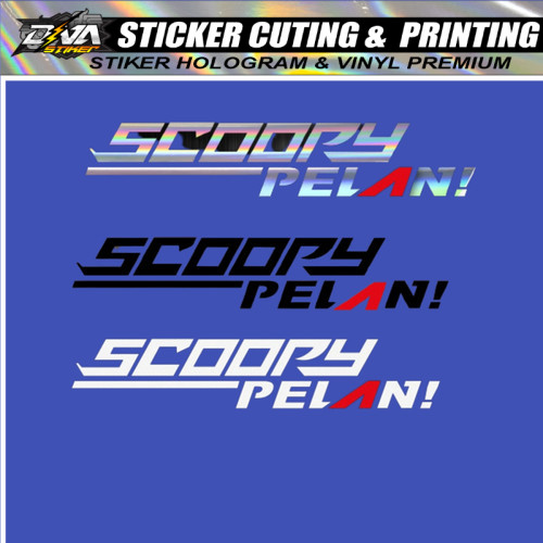 Stiker Motor SCOOPY PELAN Stiker Keren Viral Tiktok Motor SCOOPY Aksesoris Variasi