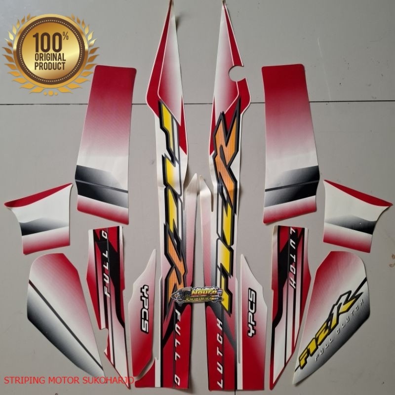 (ORI) striping yamaha fizr f1zr fiz r putih merah 2003  kualitas original