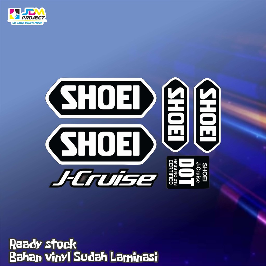 JDM Project - Sticker helm j cruise stiker Helmet SET SHOEI J-Cruise