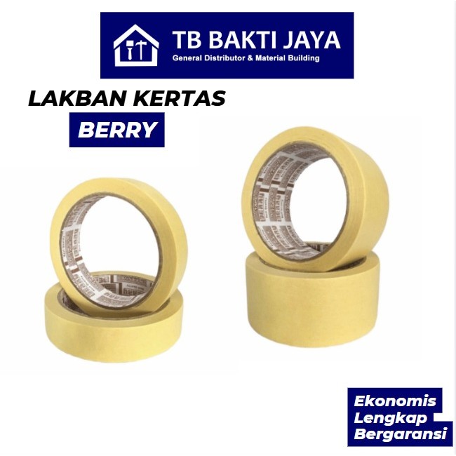 

Berry Isolasi Kertas / Lakban Kertas / Masking Tape Lakban