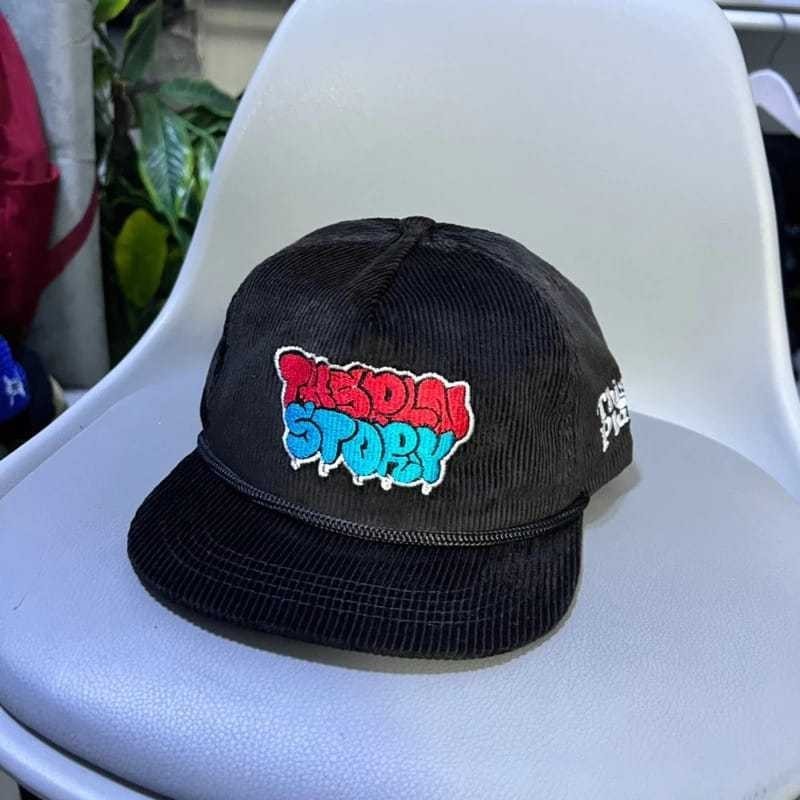 Topi Ropehat Corduroy Memories Black Thisplan