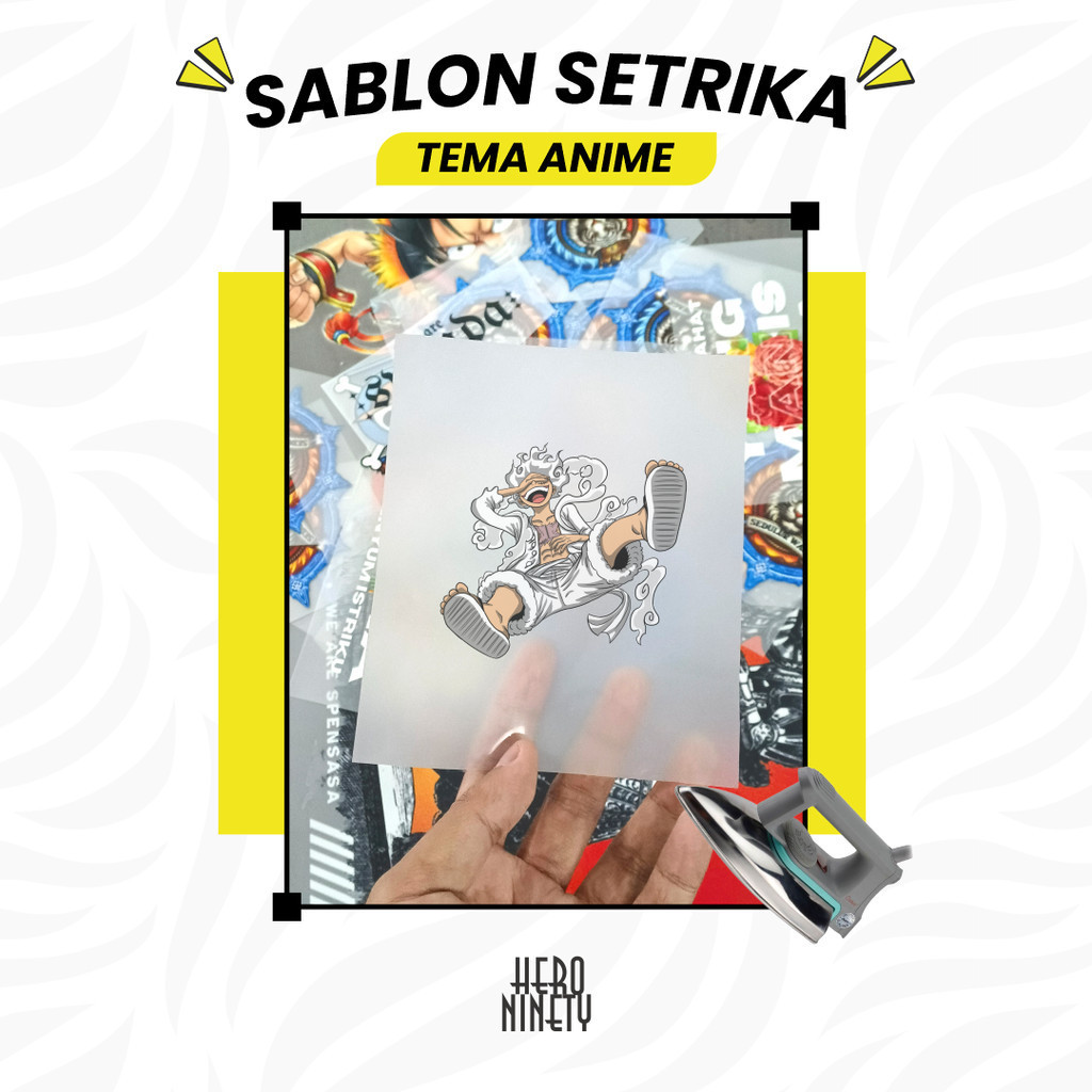 Sablon Setrika / Sablon DTF Printing Anime / Sablon Setrika Anime