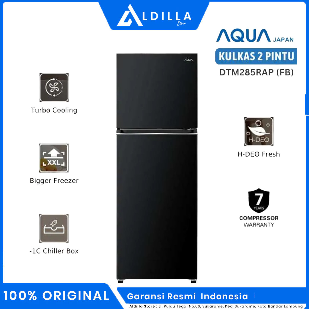 Kulkas Aqua 2 Pintu 265CB Kulkas 2 Pintu Aqua Kulkas Dua Pintu garansi resmi