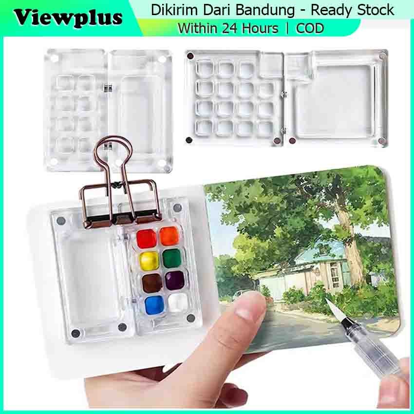 

Mini Palette Watercolor Lukis Akrilik Portable Magnetic / Color Palette Disk Magnetic Akrilik / Magnetic Akrilik Palette For Watercolor / Palette Palete Akrilik Mini Watercolor