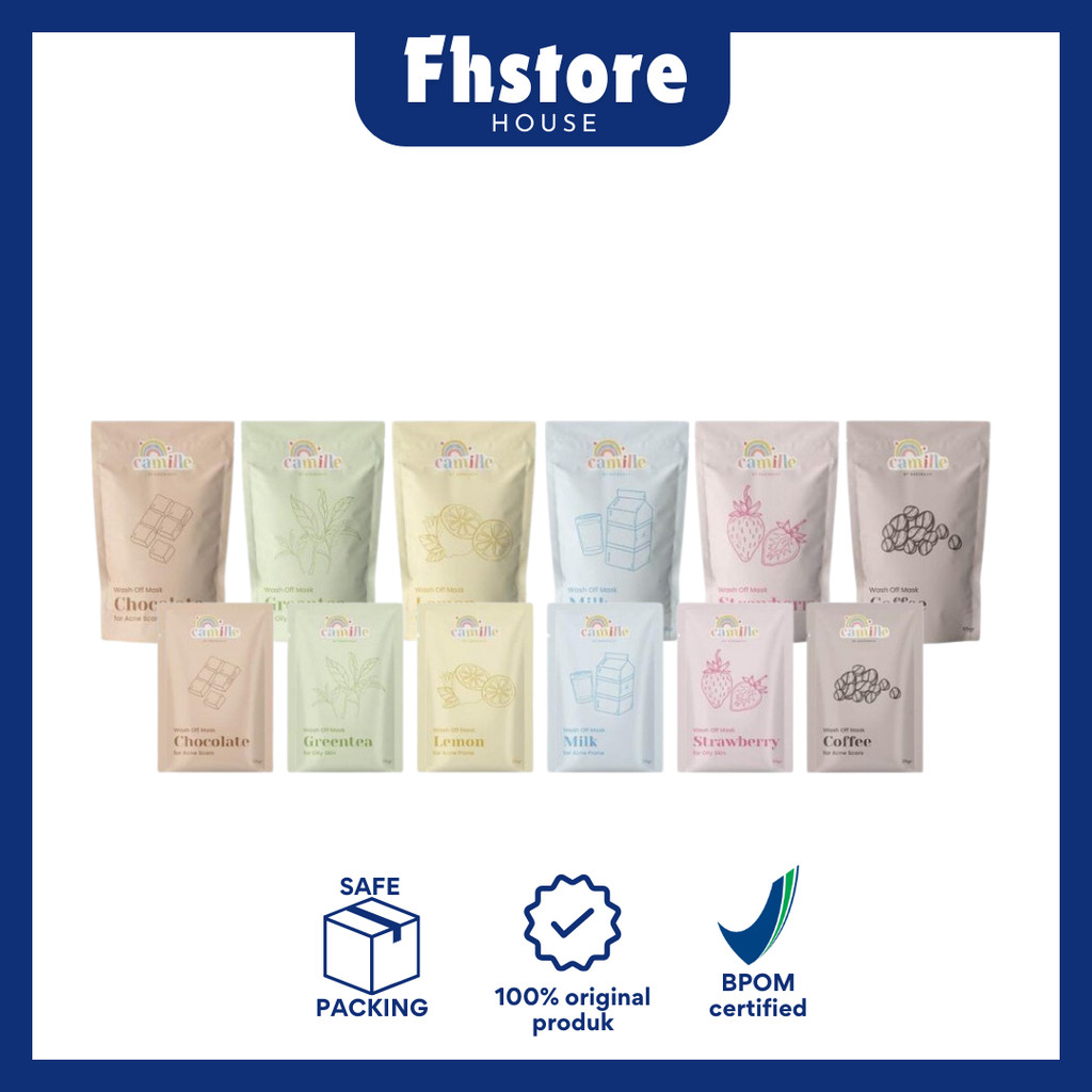 [ FHSTORE ] CAMILLE BEAUTY MASKER WAJAH CAMILE BEAUTE MASK MASKER CAMELIA  CEMILLE BEAUTY DAISY ORGA