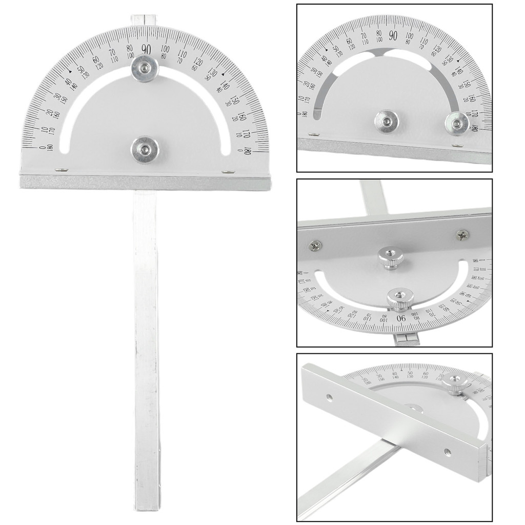 

1pcs Mini Metal Table Saw Circular Router Miter Gauge DIY Woodworking Machines Angle Ruler 180mm/7.09\\\" × 90mm/3.54\\\