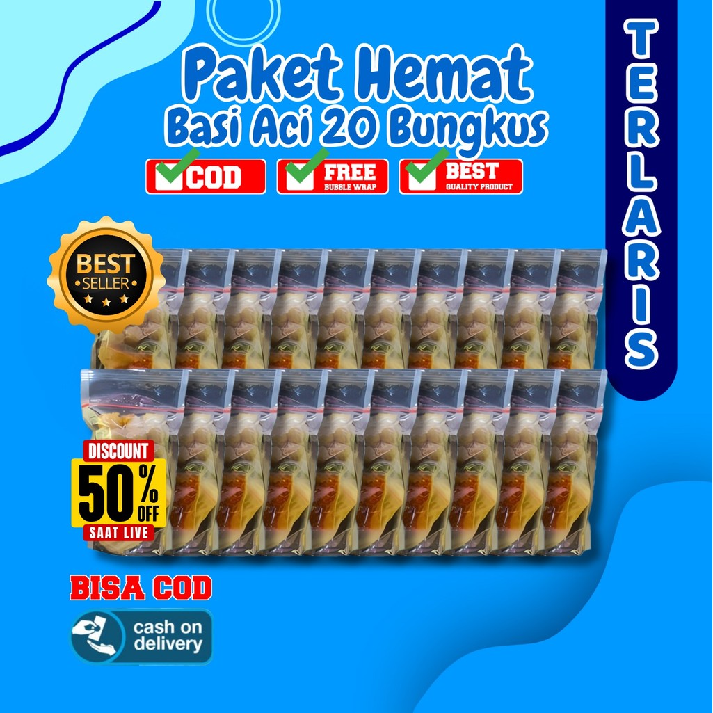 

20 BUNGKUS BASO ACI PAKET HEMAT USAHA HOTPOT INSTAN Food Kaldu Pedas Makanan