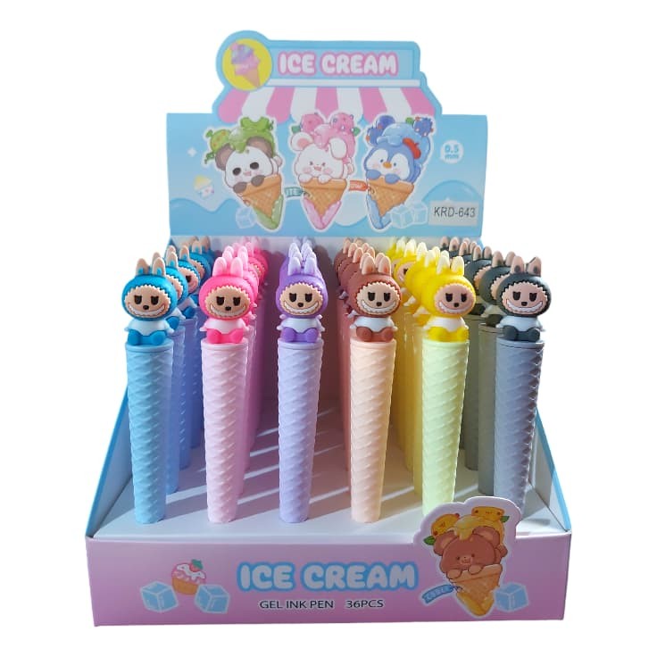 

BP KRD-643 ICE CREAM PULPEN LABUBU TINTA HITAM