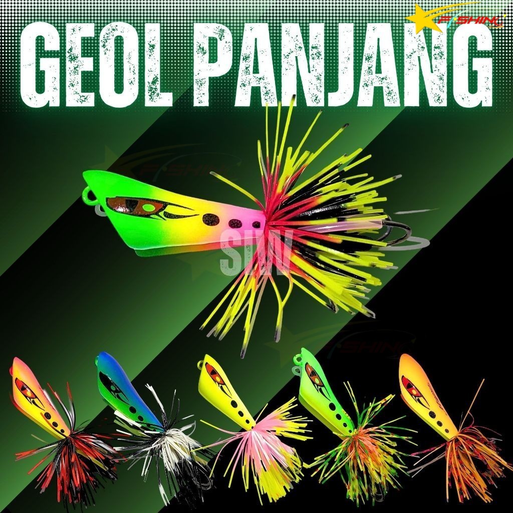 Stars Fishing Umpan Pancing Casting Lure MONCROT Jump Frog Geol Mini Panjang Jaws Triangle