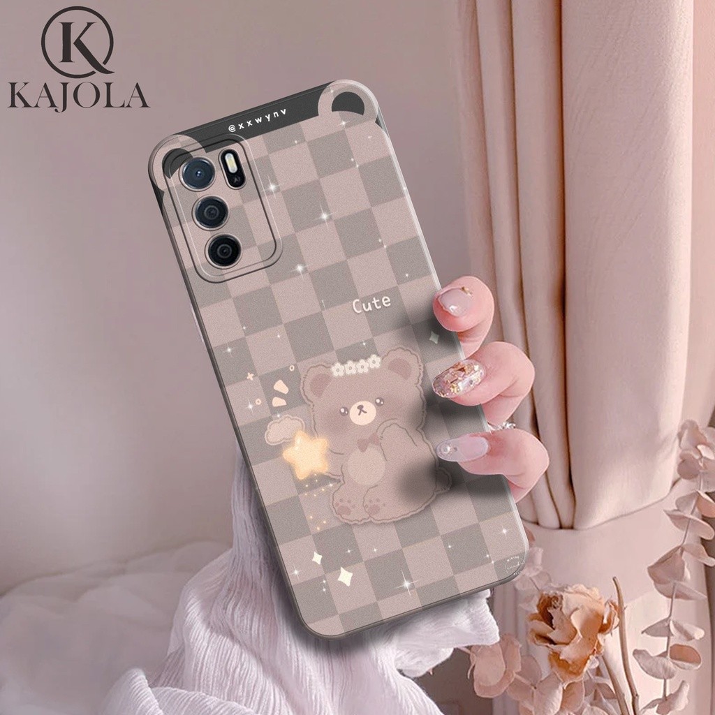 PROMO TERBARU CASE HP OPPO A16 - CASE MOTIF CARTOON BEAR - SILICON HP - KESING HP OPPO A16 - COVER