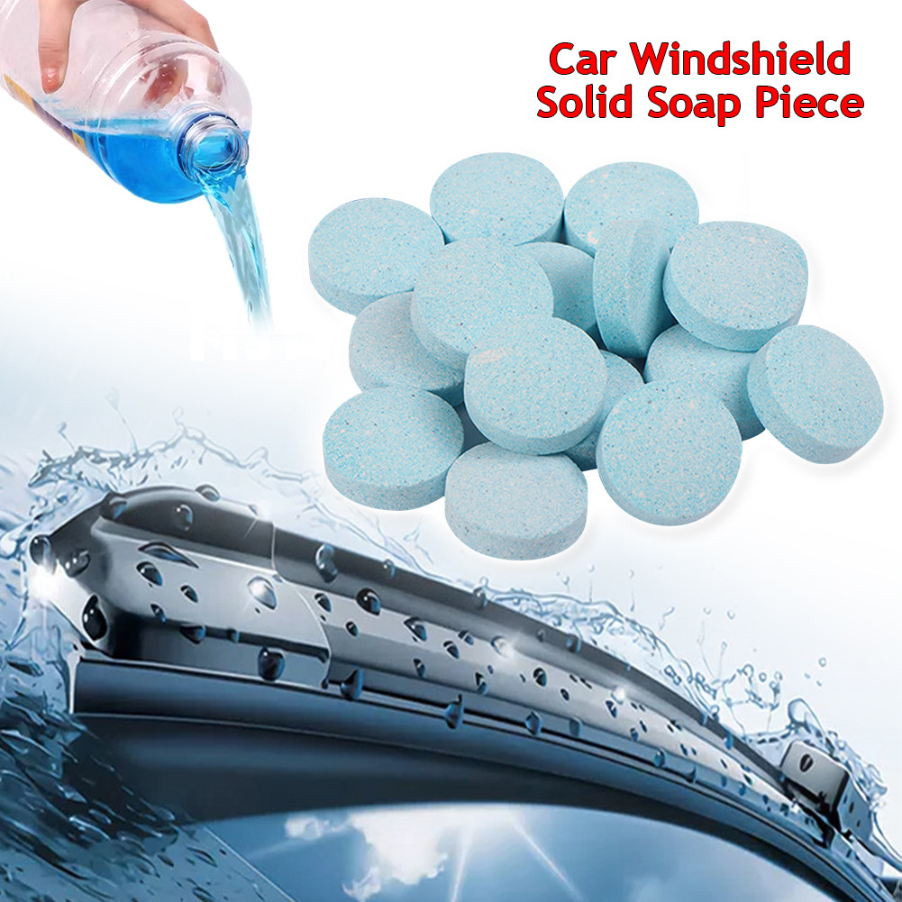 10pcs/set Car Vehicles Windshield Solid Soap Piece Window Glass Washing Cleaning Paint Protective Fo