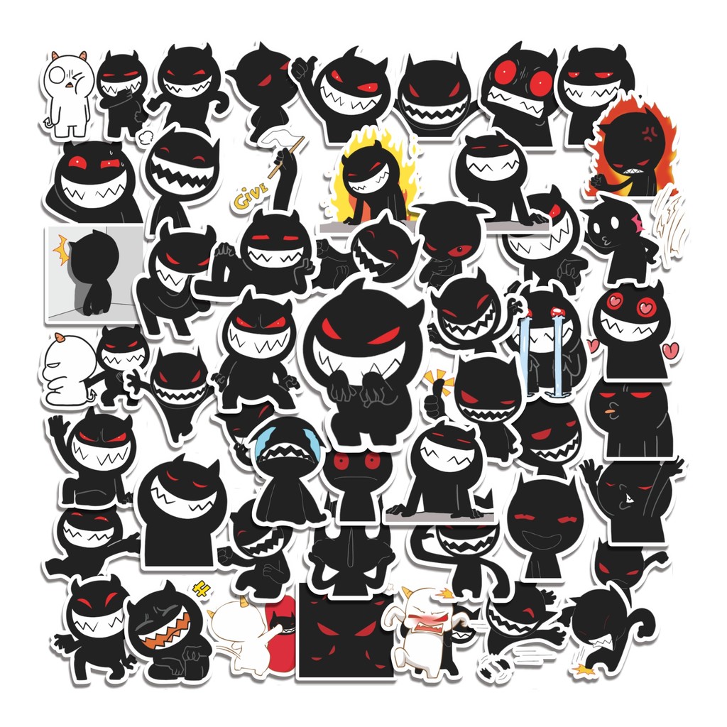 

COD 50 Pcs Stiker Tetan Imut Lucu Anti Air Untuk Dekorasi Notebook Sepeda Skateboard Handphone