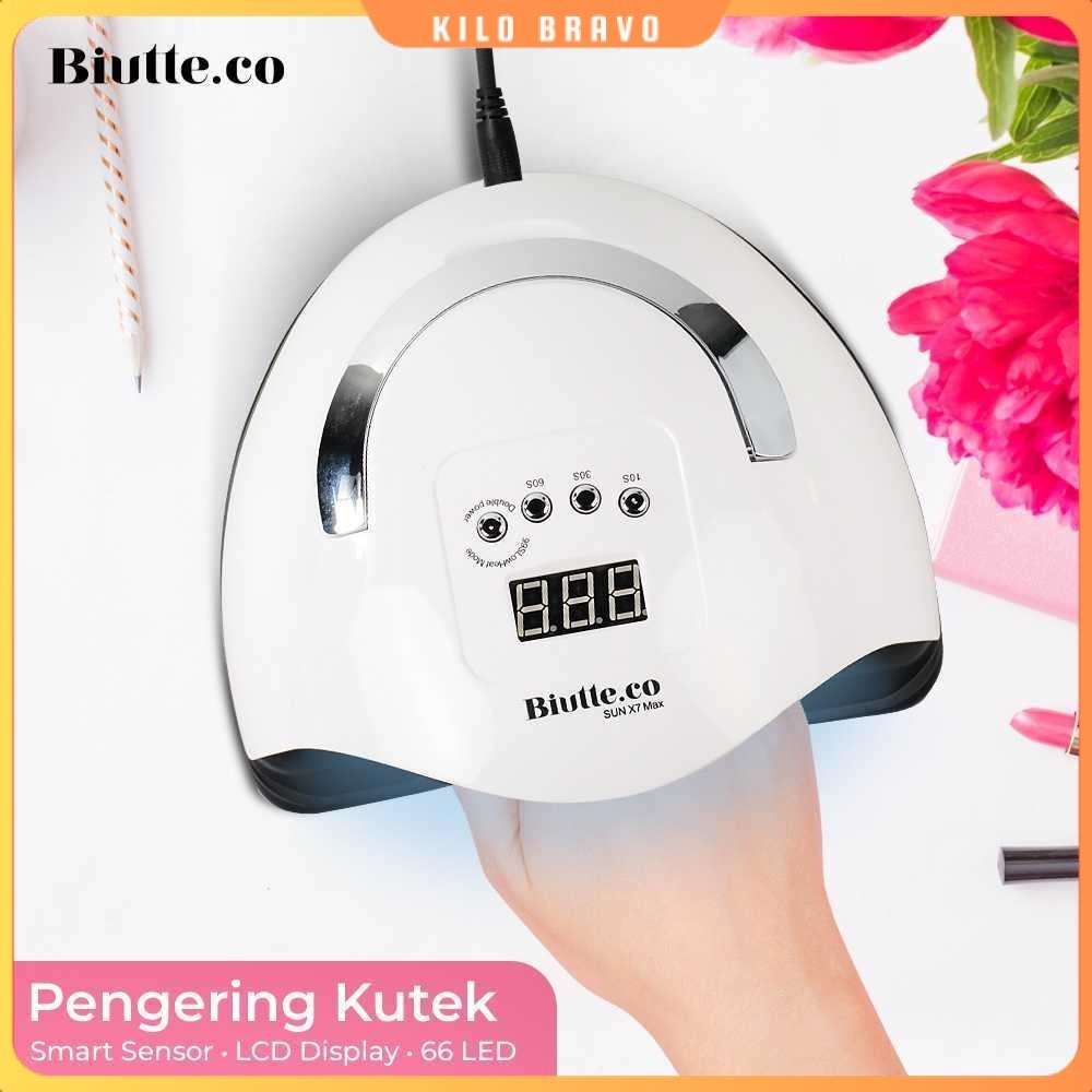 Pengering Kutek UV Lamp Nail Dryer Smart Sensor LCD Display - X7 MAX