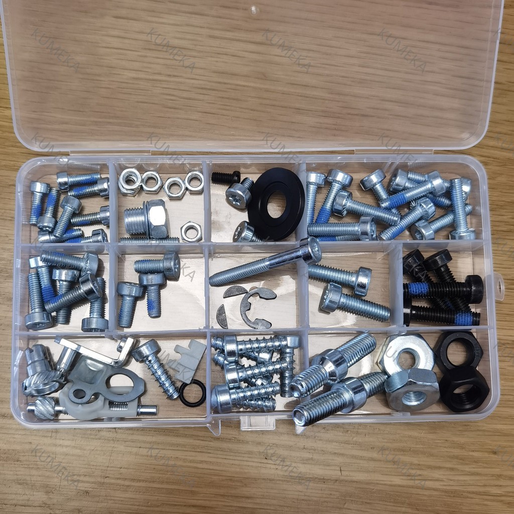 MS660 Hardware with Screw Bar Nut Bolt Tensioner Fits For Stihl 066 MS660 Chainsaw Accessories