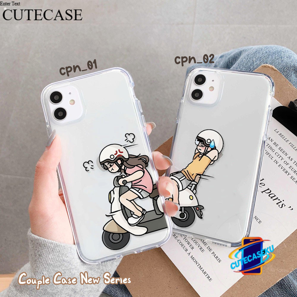 Custom Case Couple Berpasangan / Casing Matching 2pcs / Couple Case New Series / Softcase All Tipe H