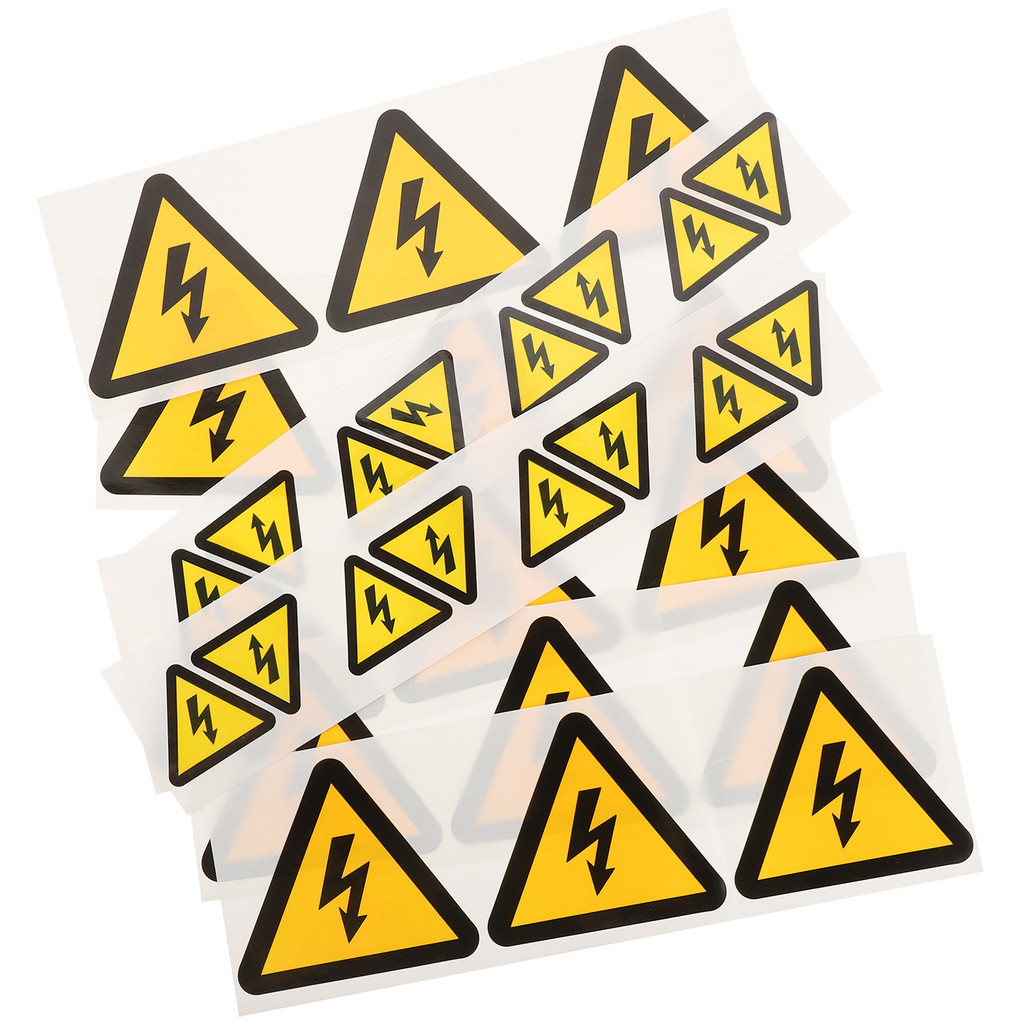 

30 Pcs Tag Label Electric Panel Labels High Voltage Warning Decal Signs The Applique Sticker Stickers