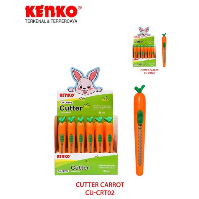 

KENKO CUTTER / PEMOTONG KERTAS CARROT CU-CRT02 / 3 PCS