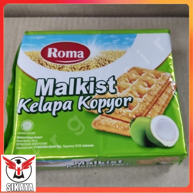 

Roma Malkist Kelapa Kopyor 252gr