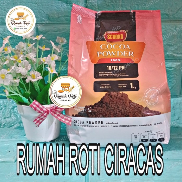 

COCOA POWDER SCHOKO 1KG CHOCOLATE BUBUK COKLAT BKN VAN HOUTEN TULIP