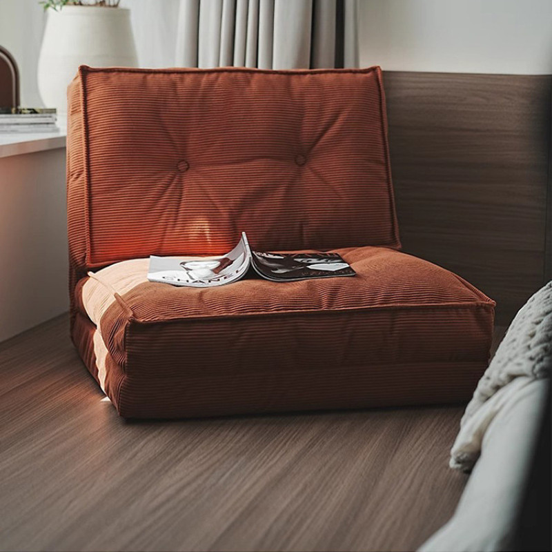 Foldable 2-in-1 Lazy Sofa Bed Tatami Floor  air Single Backrest Ottoman Cou  for Bedroom Balcony Lei