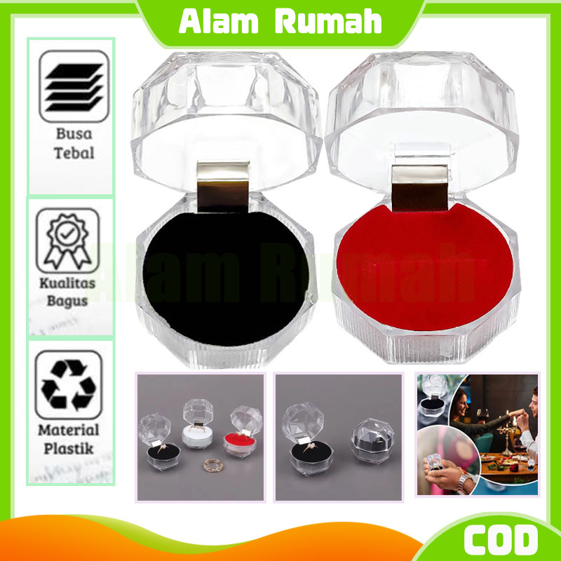 

Tempat /wadah/ Box cincin /Mika Kristal Tempat Kotak /Perhiasan Acrylic Wadah Emas