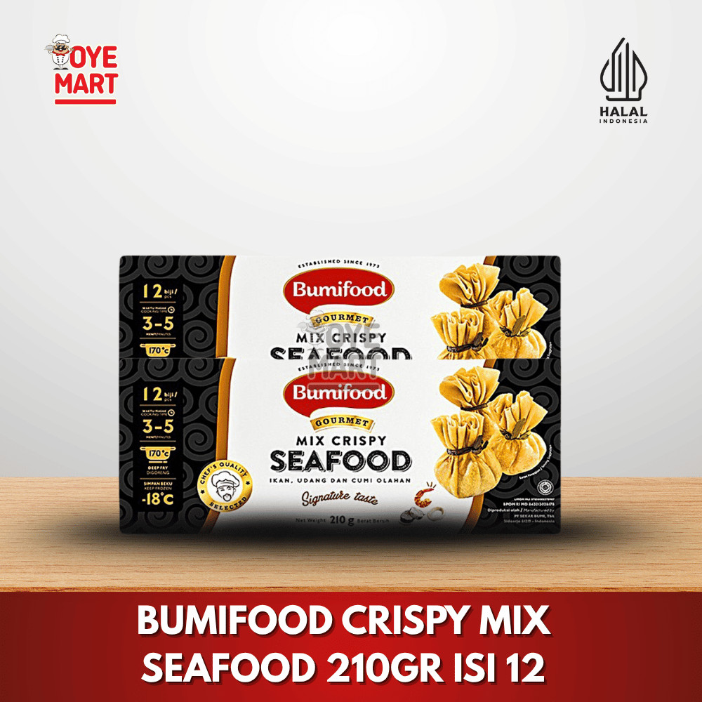 

BUMIFOOD CRISPY MIX SEAFOOD 210GR ISI 12 / SIOMAY MIX