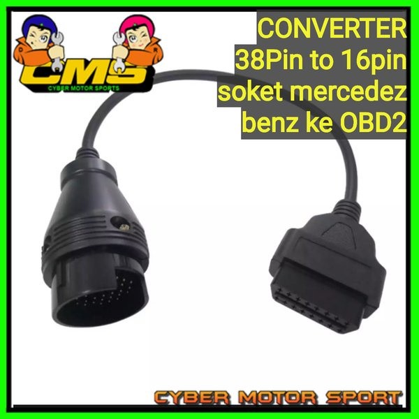 konverter OBD2 16pin ke 32pin. mercedez benz. obd2 mercy. soket