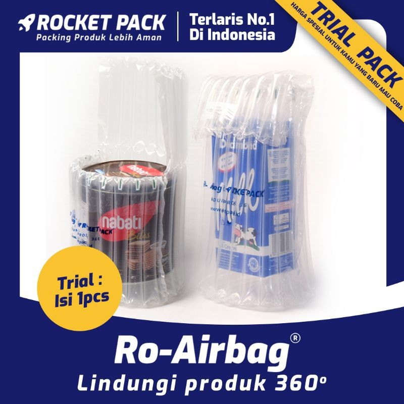 

Inflatable Air Bubble Cushion Wrap Ro-Airbag 1 Pcs Rocket Pack TRIAL PACK