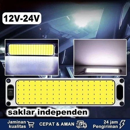 Mobil Kabin Lampu Plafon LED COB Baca Super Terang Truk Mobil Lampu 12V 24V Mobil Lampu Plafon Truk 